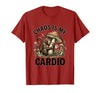 Mademark Chaos Is My Cardio Funny Monkey Design T-Shirt - Men - size chart