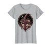 Mademark Witch Hat Black Roses Halloween Women's Design T-Shirt - size chart
