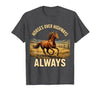 Mademark Horses Over Highways Always Equestrian Design T-Shirt - Men - size chart