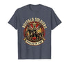 Mademark Buffalo Soldiers Forged in Fire Military Tribute T-Shirt - size chart