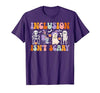 Halloween Applied Behavior Analysis Ghost Groovy Spooky ABA Therapist Halloween Groovy ABA Therapy T-Shirt - size chart