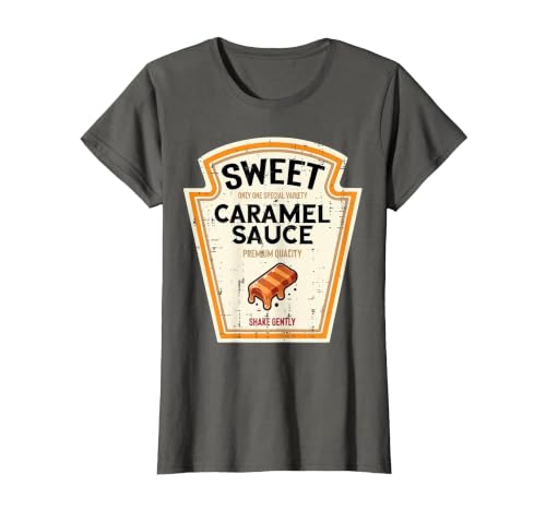 Halloween Shirts For Women Men Kids Boys Girls Halloween Caramel Sauce Funny Food Costume Women Men Kids T-Shirt - size chart