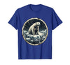 Mademark Polar Bear Drifting on Ice Floe Illustration T-Shirt - size chart