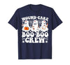 Wound Care Nurse Boo Boo Crew Halloween Wound Care Boo Boo Crew Nurse Funny Ghost Halloween Nurse T-Shirt - size chart