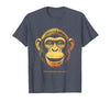 Mademark Stay Curious Stay Wild Monkey Graphic Design T-Shirt - Men - size chart