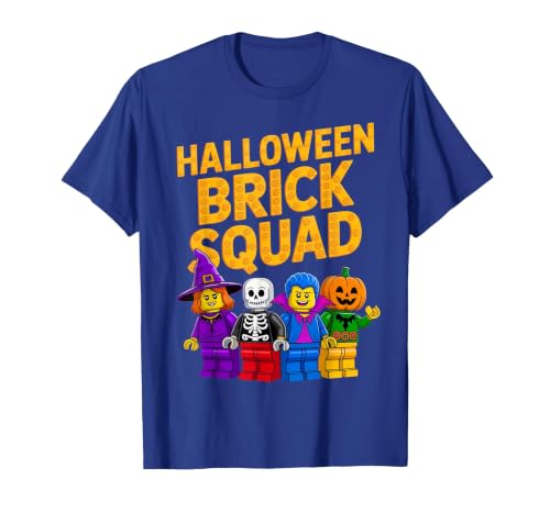 Family Master Builder Birthday Kids Toddler Gifts Halloween Brick Squad Costume Master Builder Blocks Building T-Shirt -