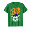 Halloween Shirts For Women Men Kids Boys Girls Halloween Soccer Kick Or Treat Football Costume Boys Kid Men T-Shirt - size