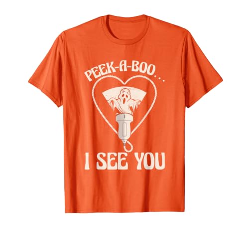 Ultrasound Tech Halloween Spooky Sonographer Gift Ultrasound Tech Xray Technician Spooky Sonographer Halloween T-Shirt -