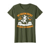 Running Broom Halloween tee My Broom Broke So Now I Go Running Witch Run Lover Halloween T-Shirt - size chart