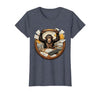Mademark Monkey Office Chaos Funny Adult Humor Graphic T-Shirt - Women - size chart