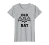 Funny Halloween tees for men and women Vintage Old Bat tee for Halloween and Birthdays T-Shirt - size chart