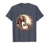 Mademark Elephant Mom and Baby Trunk Touch Pregnancy Tee T-Shirt - Men - size chart