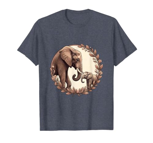 Mademark Elephant Mom and Baby Trunk Touch Pregnancy Tee T-Shirt - Men - size chart