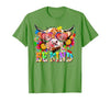 Be Kind Highland Cow Autism Awareness Sped Teacher Be Kind Highland Cow Autism Awareness Inspirational Teacher T-Shirt -
