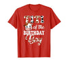 Titi of The Birthday Boy Cow Farm 1St Birthday Boy T-Shirt - size chart