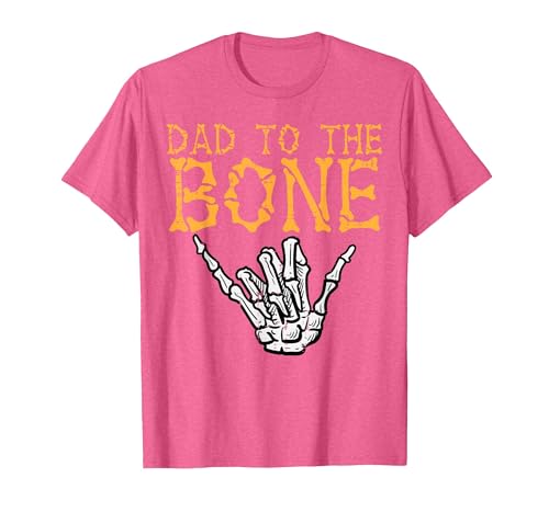 Mens Halloween Shirts For Dad Daddy Papa Men Halloween Dad to The Bone Skeleton Hand Fun Papa Costume Men T-Shirt - size