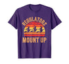 Halloween Witch Flying Sunset Silhouette Regulators Mount Up Halloween Witch Sunset T-Shirt - size chart