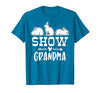 Show Rabbit Grandma T-Shirt — design detail