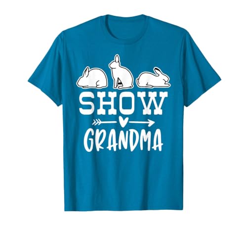 Show Rabbit Grandma T-Shirt — design detail