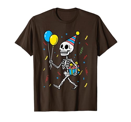 Halloween Tees for Women Men Kids Skeleton Birthday Halloween Costume Boys Teens Girls Kids T-Shirt - size chart