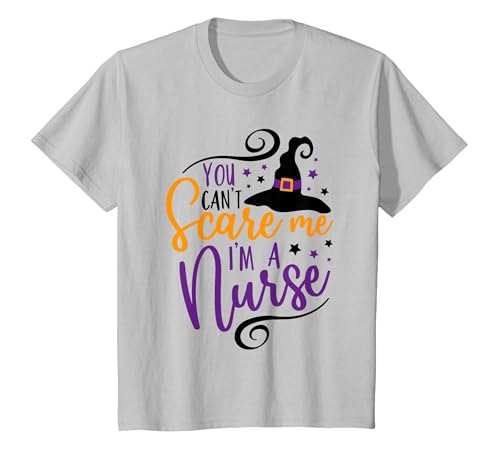 Spooky Nurse Halloween Tees You Can't Scare Me I'm a Nurse Funny Halloween Nurse T-Shirt - size chart