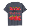 Kawaii Strawberry 1St Birthday Matching Dada of The Berry Sweet One Strawberry First Birthday T-Shirt - size chart