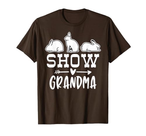 Show Rabbit Grandma T-Shirt — design detail