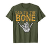 Mens Halloween Shirts For Dad Daddy Papa Men Halloween Dad to The Bone Skeleton Hand Fun Papa Costume Men T-Shirt - size