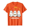 Fall Prevention Funny Ghost Autumn Halloween Gift Fall Prevention Funny Ghost Autumn Halloween Joke T-Shirt - size chart