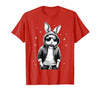 Bunny Face with Sunglasses Rabbit for Boys Men Kids T-Shirt — design detail