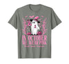 Arich.Tee's Breast Cancer Awareness Ghost in October We Wear Pink Breast Cancer Witch Ghost Halloween T-Shirt - size chart