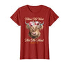 Christian Western Highland Cow Lovers Tees Follow The Word Not The Herd Christian Western Highland Cow T-Shirt - size chart