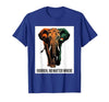 Mademark Ivoirien, No Matter Where Patriotic Elephant Design T-Shirt - Men - size chart