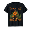 Bigfoot Halloween Costume Party Outfits Trick Or Treat Smell My Feet Bigfoot Halloween Sasquatch T-Shirt - size chart