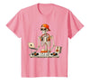 Funny Skeleton DJ Halloween Men Outfit Skeleton DJ Halloween Costume Turntable Music Funny Men Boys T-Shirt - size chart