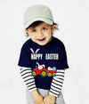 Easter Day Gift for Toddler Boy Baby Girl Tractor Loving Bunny T-Shirt — design detail