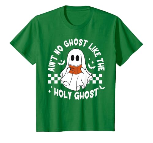 Funny Ain't No Ghost Like The Holy Ghost Christian Halloween T-Shirt - size chart
