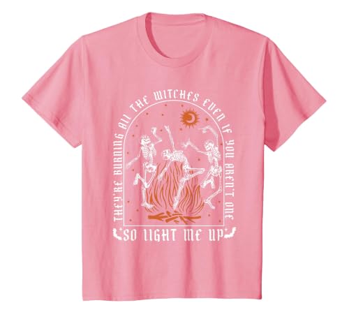 They're Burning All The Witches Witch Halloween They're Burning All The Witches Spooky Witch Happy Halloween T-Shirt - size
