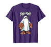 Spooky Bigfoot Sasquatch Ghost Halloween Humor Fun Boo Foot Bigfoot Ghost Sasquatch Halloween Funny Humor T-Shirt - size