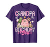 Famer Pink Cow Birthday Matching Tees Grandpa of The Birthday Girl 1St Birthday Pink Cow Farm T-Shirt - size chart