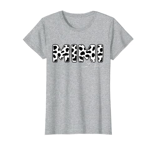 Cow Print Matching Family Apparel Mimi Life Cow Print Family Matching T-Shirt - size chart