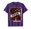 Mademark Horses Over Everything Equestrian Design T-Shirt - Men - size chart