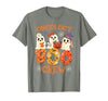 Oncology Boo Crew Funny Ghost Halloween Spooky Costume Nurse T-Shirt - size chart