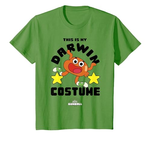 The Amazing World of Gumball This is My Darwin Costume T-Shirt - size chart