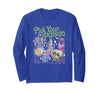 Spooky Season Funny Halloween Tee Pick Your Poison, Vintage Princess Halloween Long Sleeve T-Shirt - size chart