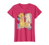 Disney Lion King Simba & Nala Meet Eyes Valentine's T-Shirt T-Shirt - size chart