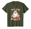 4th Birthday Party Halloween Costume Four Ever Spooky Halloween 4Th Birthday Party Decorations T-Shirt - size chart