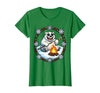 Mademark Polar Bear Sunglasses Roasting Marshmallow Christmas T-Shirt - size chart