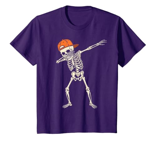 Funny Halloween Tees for Men Women Kids. Halloween Shirts Cool Teen Boys Skeleton Dab Mens Halloween T-Shirt - size chart