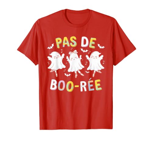 Ballet Ghost Halloween 2024 Spooky Dance Lover Pas de Boo-rée Ghost Ballet Dancer Halloween Dance Teacher T-Shirt - size